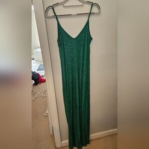 Elegant Green Maxi Dress